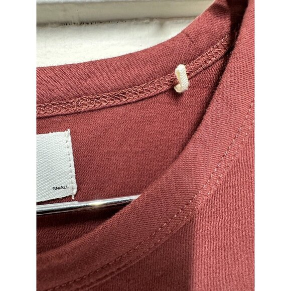 Jason scott NWOT Martin Long Sleeve crew-neck Port color t-shirt Size S - Picture 7 of 8